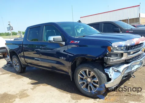 2021 Chevrolet Silverado 1500 4Wd Short Bed Lt из США, поврежденный, VIN 1GCUYDED9MZ356493